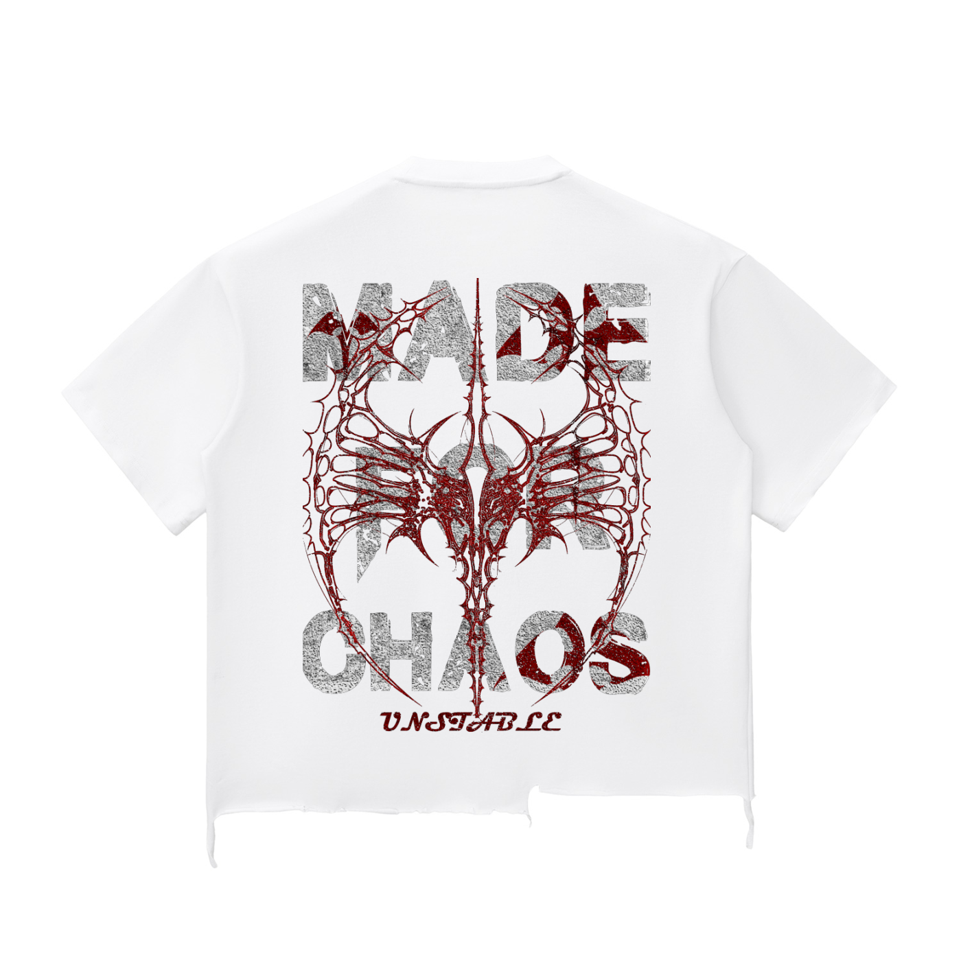 EVINCUS MADE FOR CHAOS DISTRESSED TEE