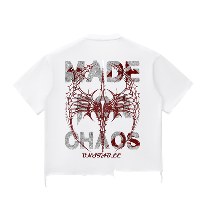 EVINCUS MADE FOR CHAOS DISTRESSED TEE