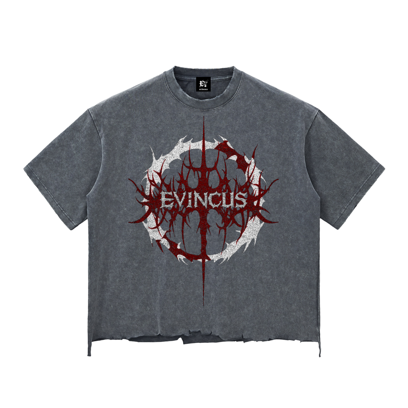 EVINCUS MADE FOR CHAOS DISTRESSED TEE