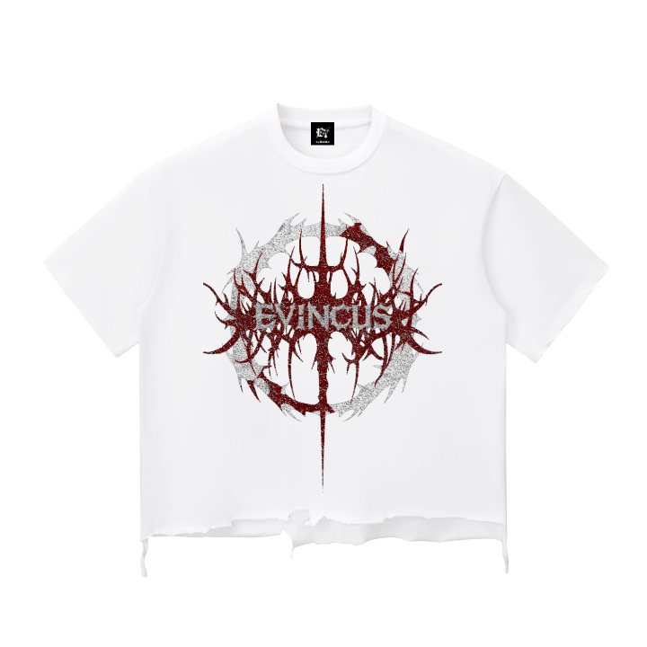 EVINCUS MADE FOR CHAOS DISTRESSED TEE